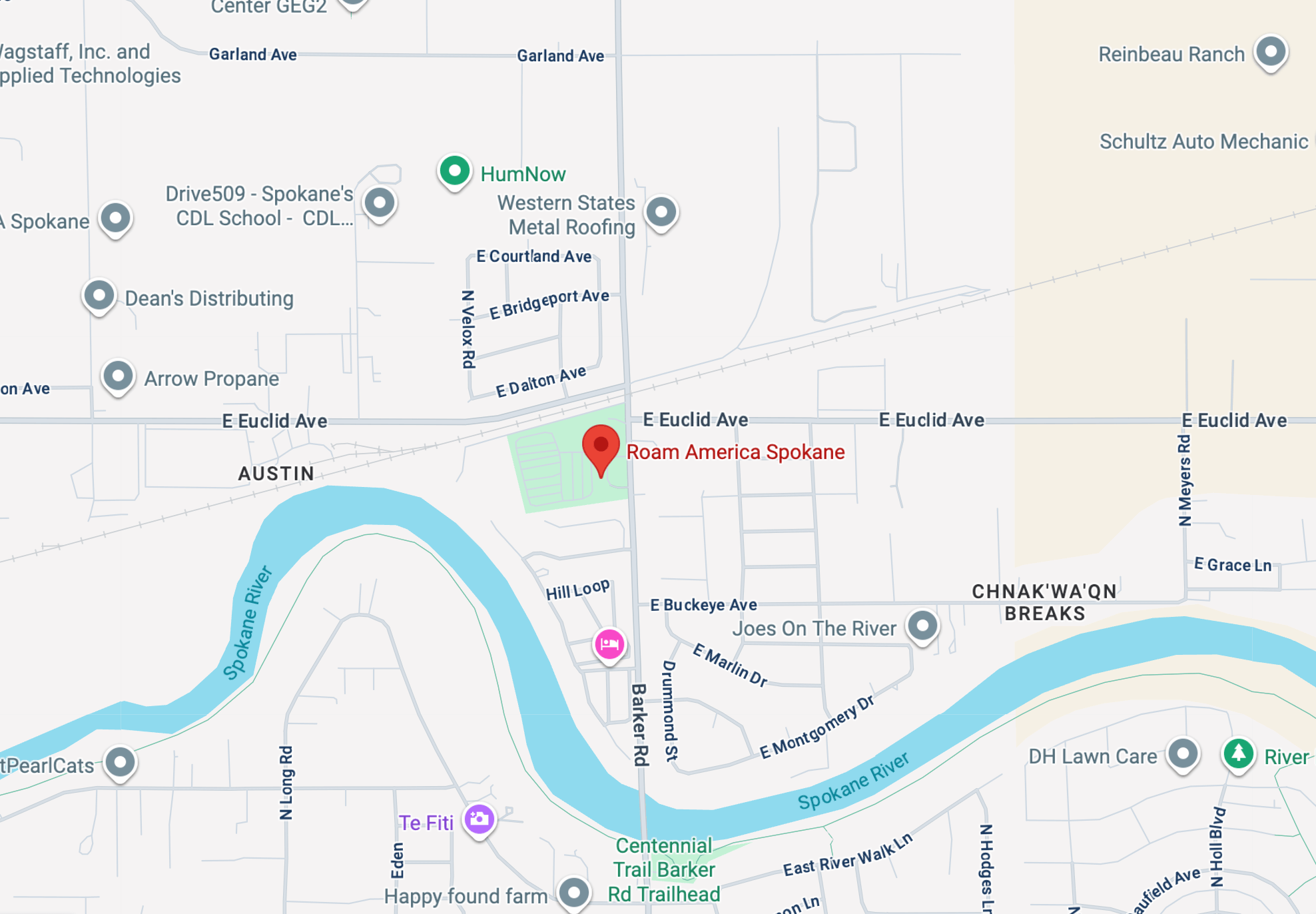 roam-spokane-location Roam Old Mill RV camp, Tillamook google map location